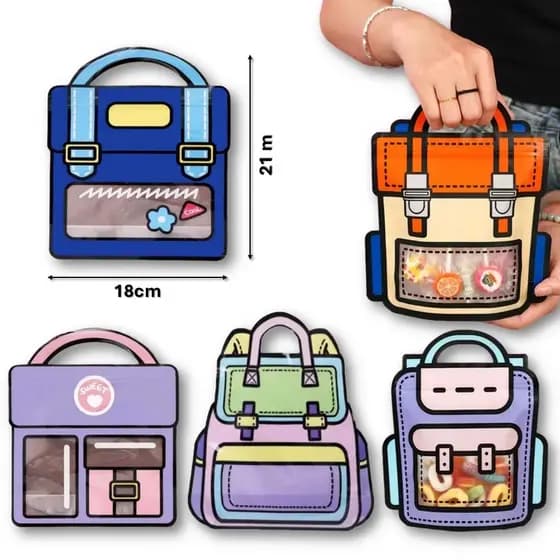 Sacolinha Lembrancinha Aniversário Infantil Zip Lock 21*18CM | Embalagem Para Doces e Brindes-BC506
