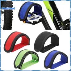 Bike Pedal Toe Straps Anti-slip Canvas Belt for Mountain Fixed Gear Bikes Durable Double-layer Hook Lace-up Safety for C