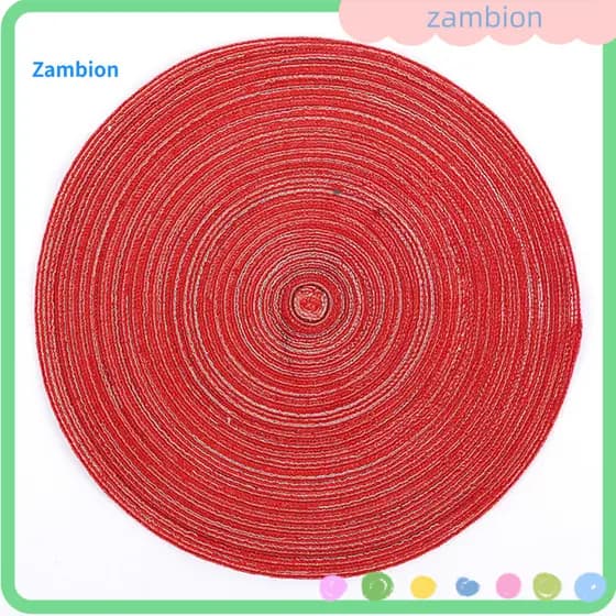 Non-slip Placemat Anti-slip Table Mat Woven Cotton Japanese Style Heat-resistant Mats for Dining Kitchen Restaurant Outd