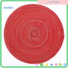Non-slip Placemat Anti-slip Table Mat Woven Cotton Japanese Style Heat-resistant Mats for Dining Kitchen Restaurant Outd