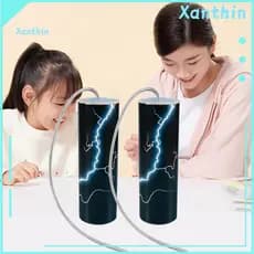Kids Science Experiment Toy Children Thunder Tube Spring Drum Shaker Percussion Musical Instrument Simulated Sound Natur