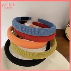 Face Washing Headband Candy Color Soft Sponge Hair Hoop High Elasticity Corduroy No Pressure Thickened Hairband Comforta