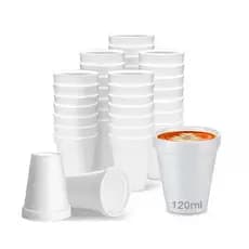 100 COPOS DE ISOPOR 120ML TÉRMICO DESCARTAVEL CAFÉ EXPRESSO ULTRA