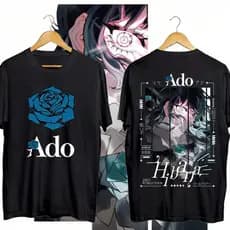 [Camiseta Premium em Algodão Puro]SISI Camiseta Unissex Masculino Feminino Básica ADO Hibana World Tour Streetwear