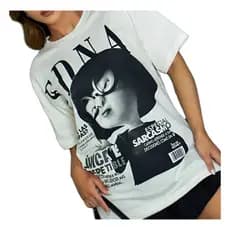[Camiseta Premium em Algodão Puro]SISI T-shirt Oversized Treino Casual Elegante Camisetão Feminina