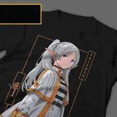[Camiseta Premium em Algodão Puro]SISI Camisa Frieren Sousou No Frieren Camiseta Frieren Anime Camisa Unissex