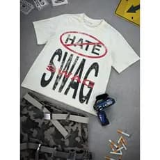 [Camiseta Premium em Algodão Puro]SISI Y2K Retro Camiseta Texto Impresso Padrão Harajuku High Street Trendy Manga Curta