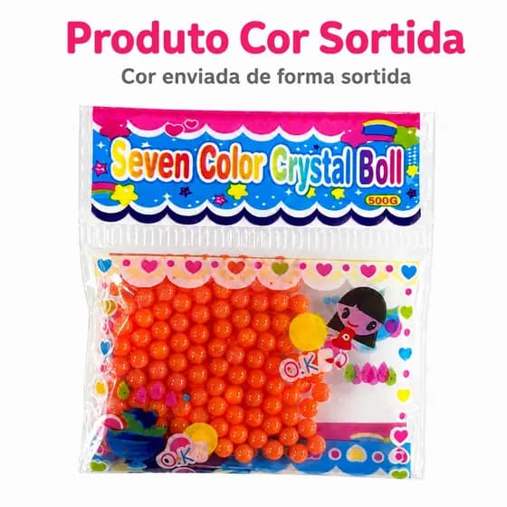 Bolinhas de Gel Crescem na Água Sortida