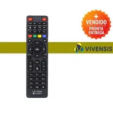Controle Remoto Compatível Conversor Vivensis VX-10 Com Teclas Completas Fácil Instalação