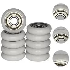 Roldana 30mm com Rolamento 608ZZ Medida 8x30x8mm
