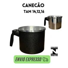 leiteira cafeteira fervedor canecao para fazer café preta e alumínio caneco leitera grande e pequena