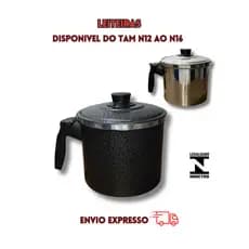 leiteira cafeteira com tampa fervedor canecao para fazer café preta e alumínio grande e pequena