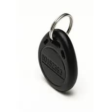 Tag Chaveiro Rfid Em4100 125khz de Proximidade 100 unidades Não Regravável Preto Controle de Acesso Portão Condomínio