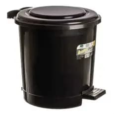 Lixeira para banheiro e cozinha  7.5 litros Preta  Cozinha Banheiro Lavanderia Escritório