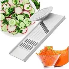 Cortador Ralador e Fatiador Manual de Legumes Fruta Salada Batata Verduras Keita Saquinho Prático 3 em 1
