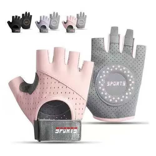 Luva de Academia Feminina Antiderrapante Respirável, Ideal para Musculação, Ciclismo e Treino Funcional