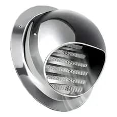 Tampa de Ventilação Redonda Inox 304 10cm e 15cm, Capa Externa para Exaustão, Sistema de Ventilação e HVAC
