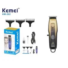 Maquina Acabamento Cabelo Barba Profissional Kemei-262