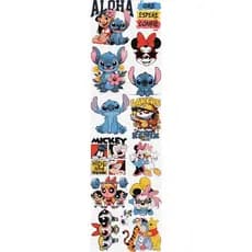 DTF Impressão Pronta Estampa Para Camisetas  Desenhos e Personagens Variados Premium Varios Tamanhos 1Metro Envio Rapido