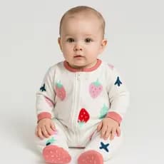 MAcacão Soft bebê com Zíper pé fechado