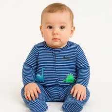 Macacão bebe menino de zíper RN Recém Naacido macio
