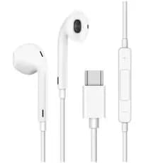 Fone de Ouvido EarPods Type C iPhone 15 Pro 16 17 - Galaxy S20 S21 Ultra S22 para Celular Tipo-C