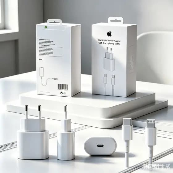 Caixinha Carregador 25W - Fonte Tomada Tipo C Turbo X Cabo Lightning para iPhones