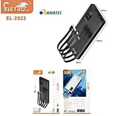 ELETRO 22.5W Power Bank 10000mAh | Carregamento Rápido | Display Digital
