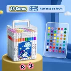 Marcadores Acrílicos Vibrantes 24-60 Cores, à prova d'água, laváveis, não transparentes,Tecido Madeira Vidro Plástico,