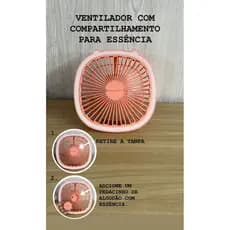 Ventilador USB portátil com iluminação colorida, ar condicionado, ventilador de mesa,