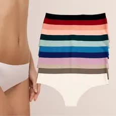 Calcinhas Tanga Poliamida Cós Médio Sem Costura Corte a Laser Acabamento Premium Confortável Não Marca Invisível