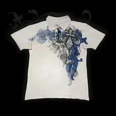 Camisa Polo Estampada Com Gráficos Retrô De Rua Y2K Casual Verão Moda Gola Redonda Camiseta Hip-hop Americana