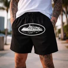 Short Bermuda de Tactel Cortez Trap Streetwear Tectel Masculino Promoção
