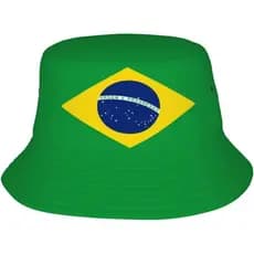 Chapéu balde bandeira do Brasil