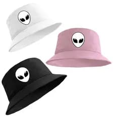 Chapéu Bucket Hat Et Branco