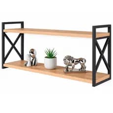 Móvel Industrial Nicho Prateleira Suspensa Sala, Cozinha, Loft 1 Metro por 23 ate 30KG - Envio Rapido