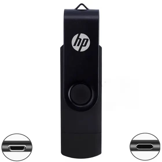 Pen Drive OTG 3 em 1 Metal Alta Velocidade 8G 128G Celular Android Micro USB/TipoC SmartTV