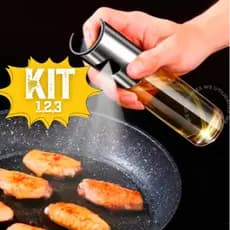 Kit Porta Oleo Azeite Vinagre Borrifador Em Vidro Vinagre essenciais De Cozinha 100 ML