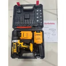 Parafusadeira Furadeira 48V 2 Baterias Com Maleta e Acessórios Completo