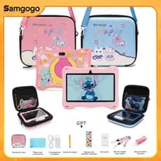 A12 Tablet Kids Infantil para Criança Wifi Bluetooth Capa Antiqueda 7 Polegadas c/ Caneta controle parental