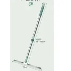 Rodo Vassoura Mágica de Silicone Multiuso para Limpeza de Vidros e Pisos com Cabo Extensor 1,20m