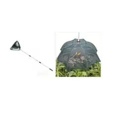 Passaguá Pesca Cabo Dobrável Telescópico Triangular Retrátil+Armadilha Covo Peixe Isca Viva entradas Rede Retrátil