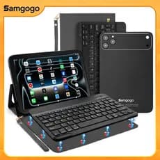 Tablet De 10.1 Polegadas Com Slot Para Chip De Teclado Android 13.0 6GB RAM 128 + Case 6000mAh