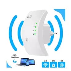 Repetidor De Sinal Wifi Amplificador Potente Sem Fio Turbo Cor Branco 1800mbps