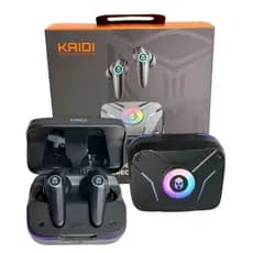 Fone De Ouvido Kaidi Kd-G1 Gamer Bluetooth V5.3 Estéreo Sem Fio com Luz LED RGB