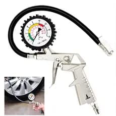 Calibrador de Pneus Pneumático Com Manômetro Bico Forte KA-5251