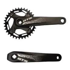 Engrenagem Pedivela GTS Single Coroa Único 170mm 34D Bicicleta Bike Mtb