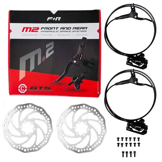 Freio Hidráulico Completo GTS M2 Com Discos e Rotores 160MM Para Bike Bicicleta