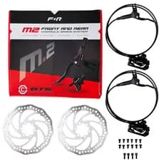Freio Hidráulico Completo GTS M2 Com Discos e Rotores 160MM Para Bike Bicicleta