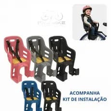 Cadeirinha Infantil Bicicleta Importada Traseira Resistente Para Bagageiro C/Cinto Importada